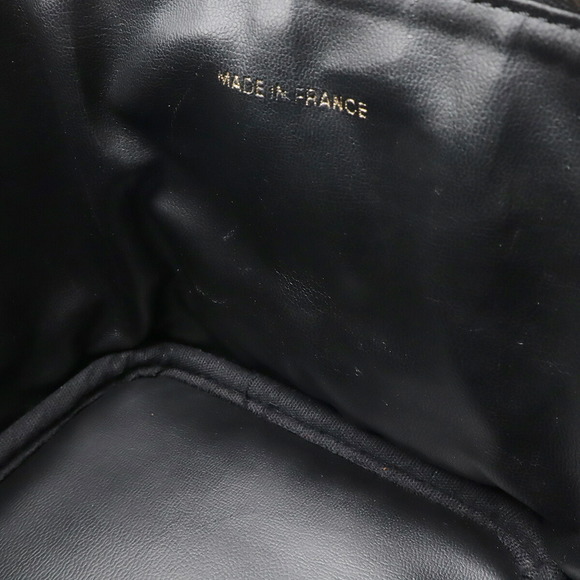 CHANEL Coco Mark Vanity Bag, Handbag, Pouch, Caviar Leather, Black, A01998 - Picture 7 of 8